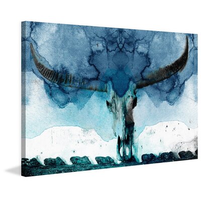 Horned Blue' Painting Print on Wrapped Canvas -  Marmont Hill, MH-CUSCOLOR-65-C-60