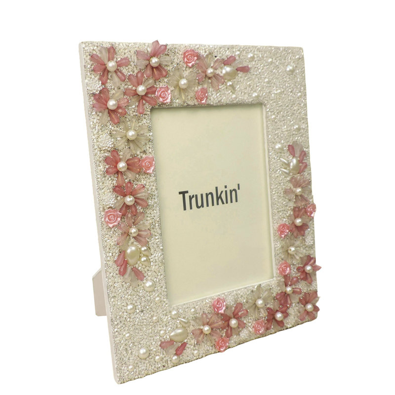 Cadre photo Fredel, Rose blanc, 5 po x 7 po