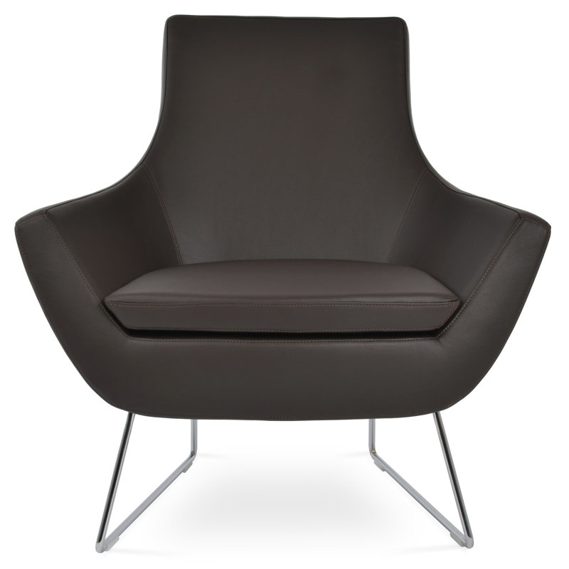 Lakewood Upholstered Accent Chair, Brown