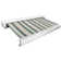 Dakota Fields 300cm W x 250cm D Fabric Multi-Stripe Cover Motorised Retractable Patio Awning