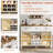 Rustic Farmhouse Sideboard Buffet Cabinet, Features Sliding Barn Door, Three Spacious Drawers-1378671149-1378671139
