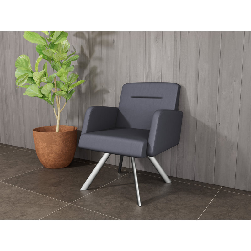 Fauteuil de réception Willow, Argent argent, Noir Patriot Plus