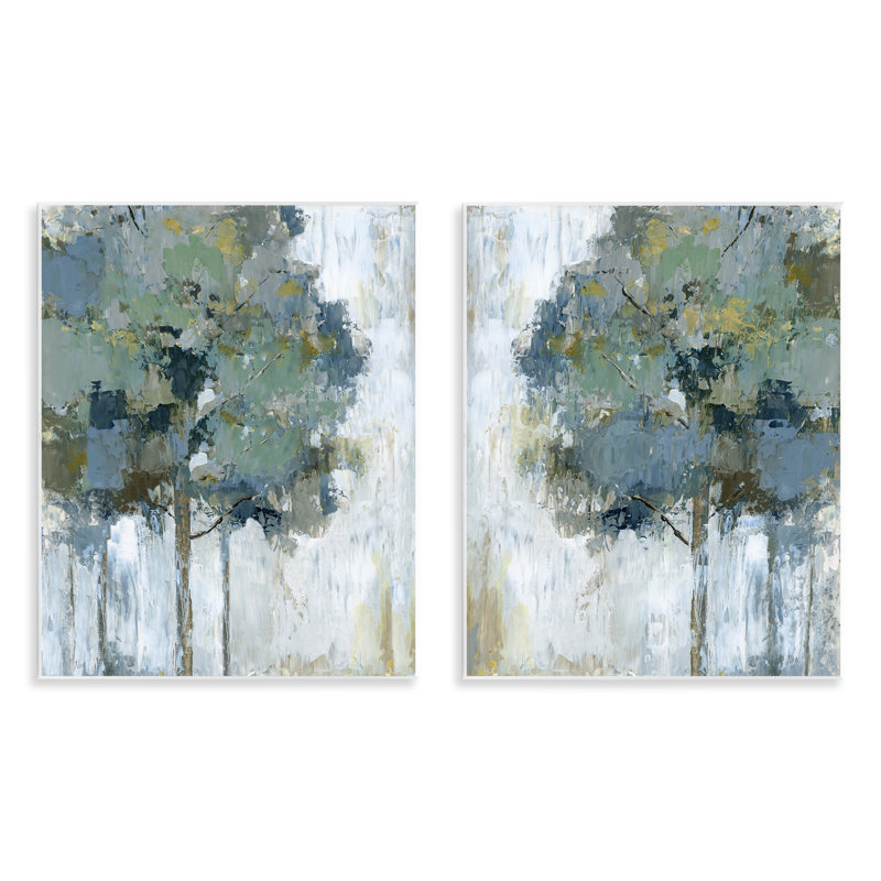  "Tree Impressions", ensemble de plaques murales abstraites par Nan