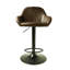 Winfield Swivel Upholstered and Faux Leather Adjustable Height Bar Stool with Steel Frame-31916401