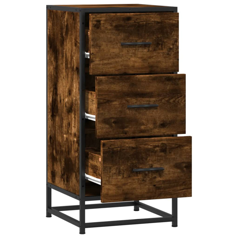 Shebria 35.5cm W Chest of Drawers, Smoked Oak