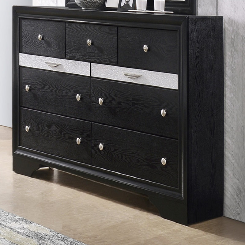 Mobilier de chambre en bois massif de luxe moderne 1 pièce Glam