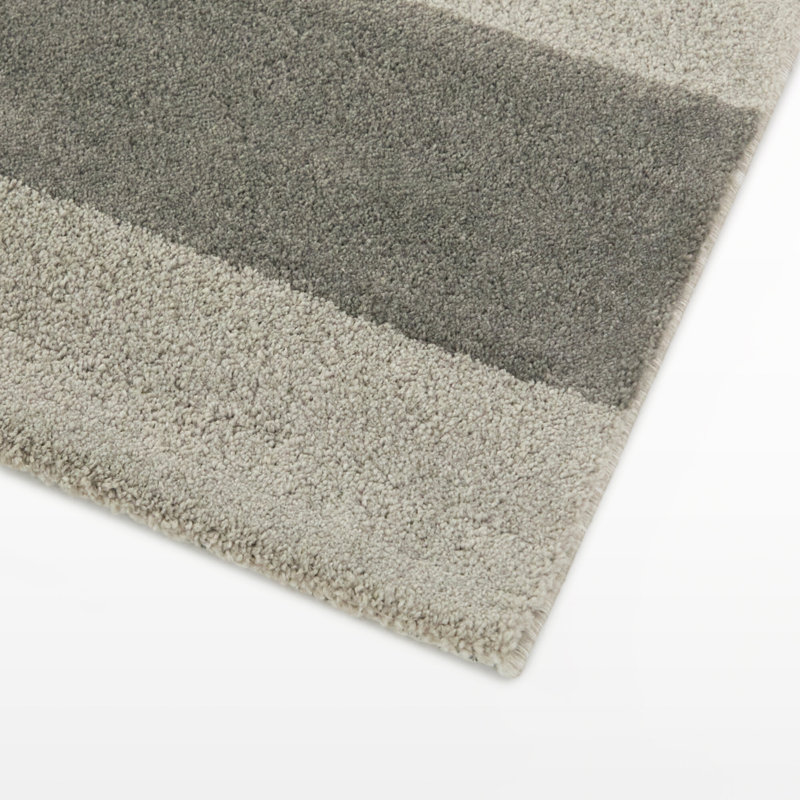 Cagnie Dark Grey/Light Grey Southwest Modern Area Rug, Rectangle 7'10" x 10'