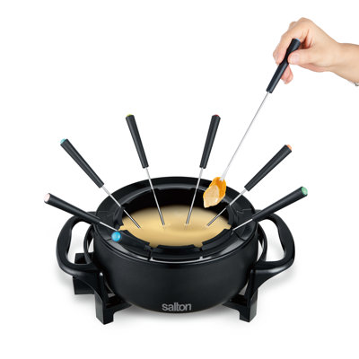 Salton 8 Person Fondue Set - Black