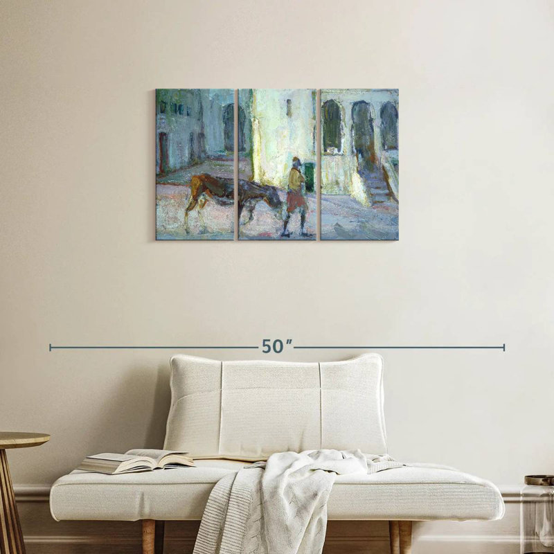 Street Scene Tangier, 20" H x 33" W