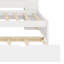 Lit de jour moderne en bois avec couchette, USB et tablettes de rangement
