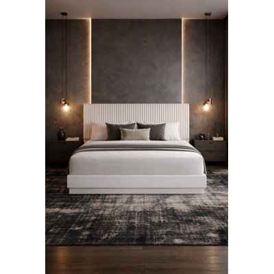 Cordelia Luxe Upholstered Panel Bed