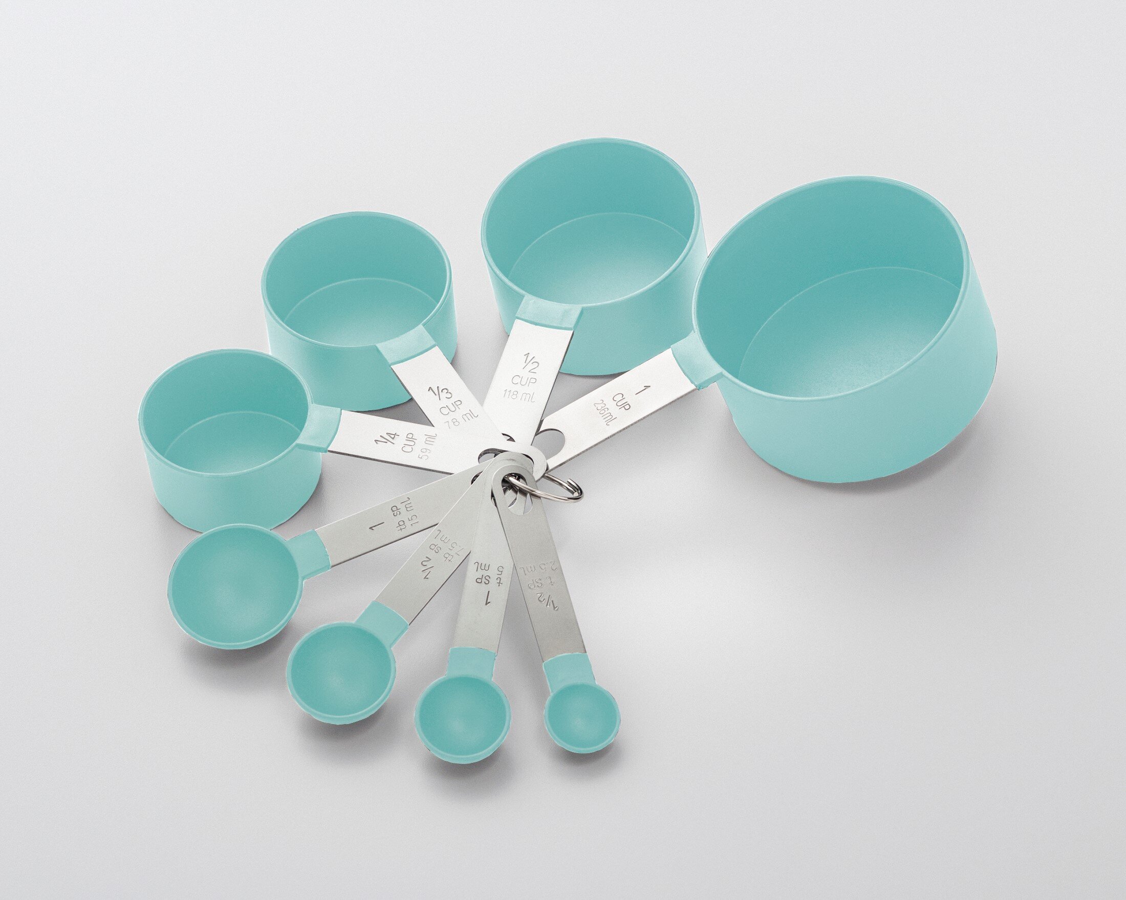 Cooks on Fire 8-Piece Measuring Cup and Spoon Set (Set of 8) Cooks on Fire Color: Green