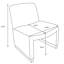 Fauteuil d'appoint de salon en chenille de 24,8 po Fulgenzia-744442339