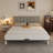 Eonyvian Modern Platform Bed Frame with Luxury Headboard, Eco-friendly Heavy-Duty Carbon Steel, No Box Spring Needed, Noise Free-122418379-124919265