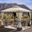 10 pi. L 12 pi. D Pavillon de jardin en acier