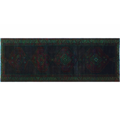Efim One-of-a-Kind 4'0" X 11'1" 1980s Runner Wool Area Rug in