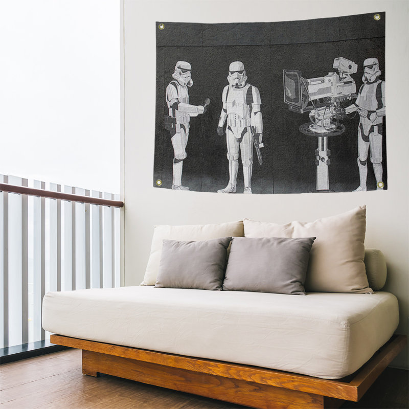 Tapisserie de film troopers en polyester, oscar, H 26 po x l 36 po x P 1 po