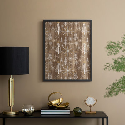 «Barnwood Wonderland Collection E», reproduction encadrée - bois massif