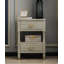 Table de chevet en bois massif French Minimal