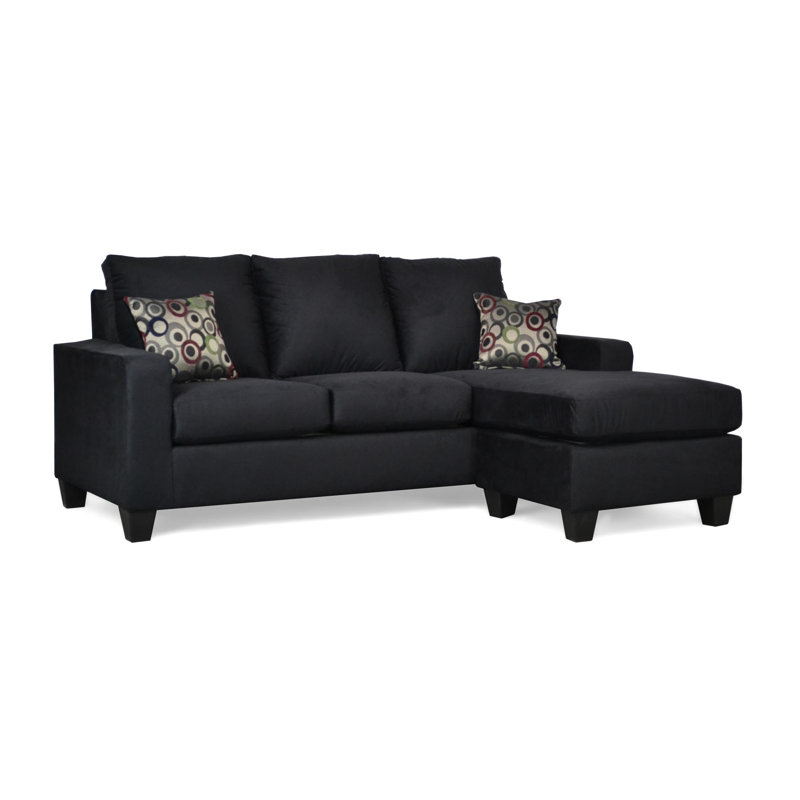 Canapé modulaire 2 pièces Morpheus, Noir Promo
