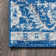Lathan Bohemian FLAIR Boho Vintage Medallion Cream/Blue Rug