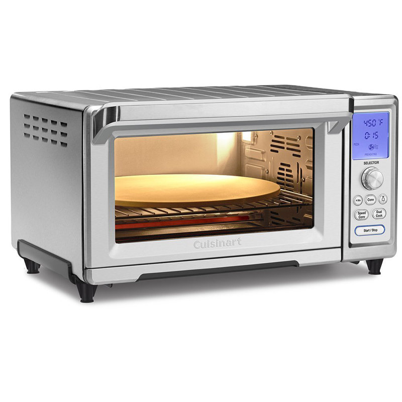 Chef's Stainless Steel Digital Convection Toaster Oven with LCD Display