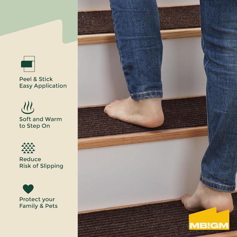 Tapis de marche antidérapant antidérapant pour tapis pour enfants, personnes âgées et animaux de compagnie avec adhésif réutilisable antidérapant