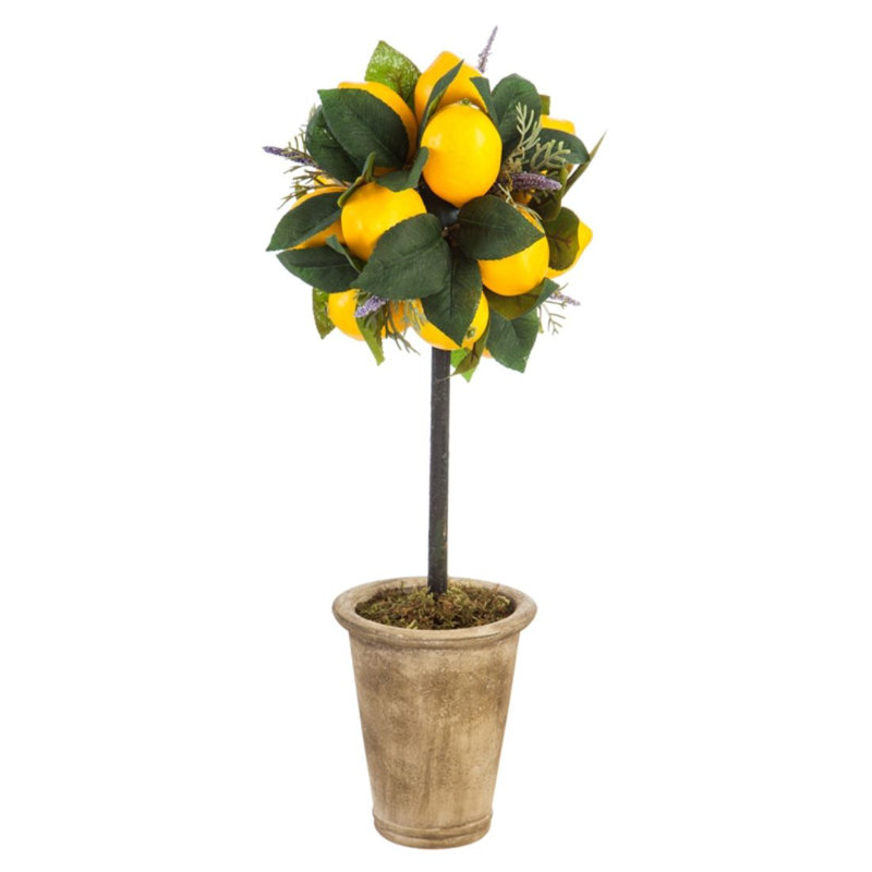 Fleur artificielle de 13 po dans un pot