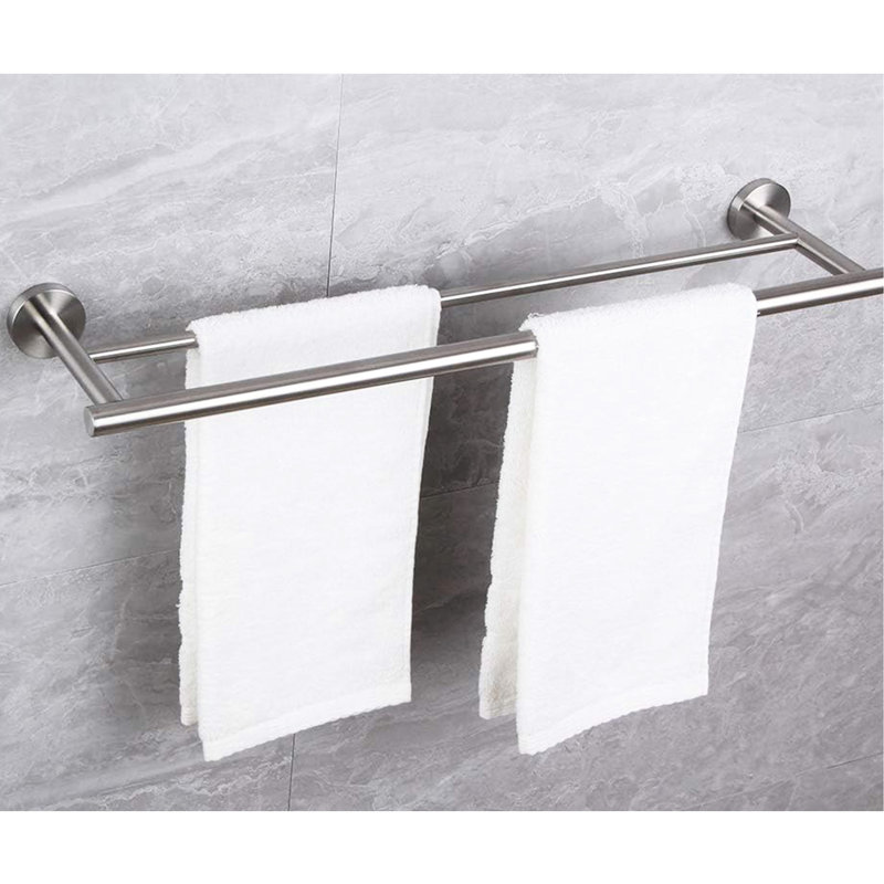 Stylish 23.6'' Towel Bar Wall Mounting - Stainless Steel, For Bathroom, Bedroom, Laundry Room, Kitchen Quick Install Magnet Mount Construction, Simple