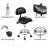 Saddle Stool with Back Support, Rolling Stools with Foot Rest, Ergonomic Adjustable Stool with Wheels, Backrest Adjustable Height & Angle for Salon Spa Tattoo Massage Office Swivel Stool Chair