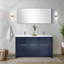 Meuble-lavabo double l 60 po x P 20 po, comptoir en quartz, robinet et miroir de 55 po-1207535982