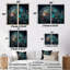 Bioluminescent Spiral Oceanic Astrolabe II - art mural bleu-566926184-566926190-566926188