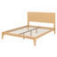 Lit plateforme Mid-Century moderne en bois avec support à lattes-365092729-365092725