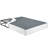 Full Size Mattress Base - Metal Frame, Textured Fabric Top 700lbs Weight Capacity Foundation Black Metal,-826426987