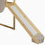 Lit mezzanine en bois pleine grandeur en forme de maison avec tente, naturel et beige-758101015-758101012