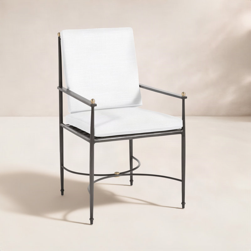 Fauteuil d'extérieur en aluminium forgé Roma, Dentelle Rollo, Welt