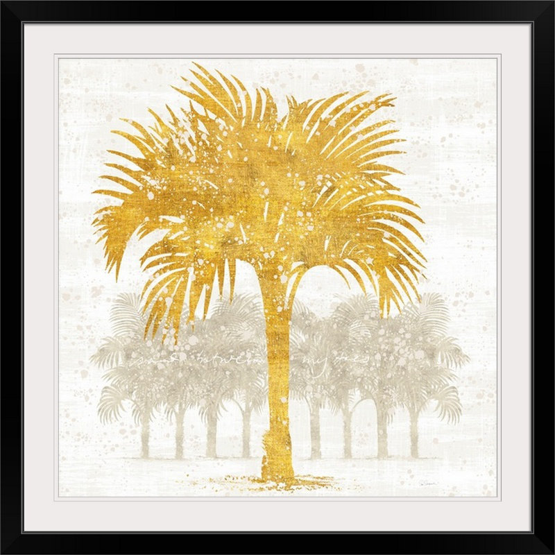 « palm coast iv » par sue schlabach, impression, Cadre noir, H 32 po x l 32 po x P 1 po