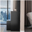 37" Middle Size Left Bedside Cabinet Vanity Table + Cushioned Stool, Extra Large Right sliding mirror, Multi Layer High Capacity Storage, Practical Fashionable Dresser, Suitable For Large Space-443787656