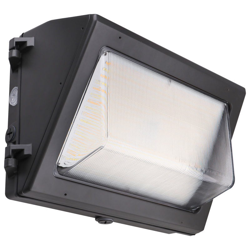 Bronze Dimmable LED Outdoor Wall Pack with Battery Backup