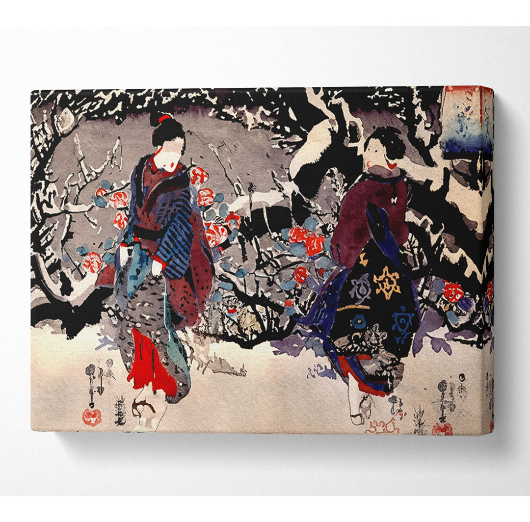 Utagawa Kuniyoshi Japanische Frauen - Kunstdrucke auf Leinwand