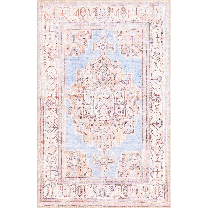 Mcclamma Chenille Oriental Indoor Rug, Rectangle 3'6" x 5'6"