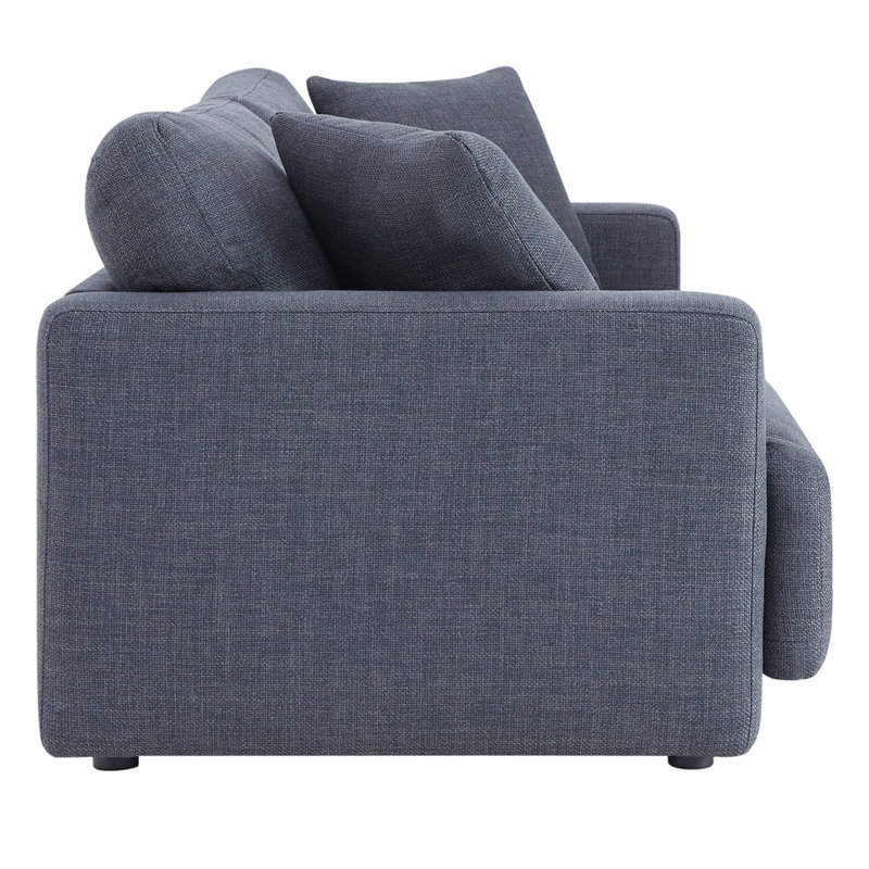 Ensemble de salon 2 pièces Ives, Luna Charcoal Polyester