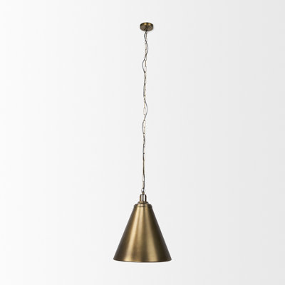 Luminaire suspendu conique à 1 lumière Gilda