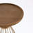 round shape patio table with metal base