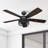 Honeywell Carnegie 52 Inch Indoor Ceiling Fan with LED Light Kit and Remote Control, Dual Mount, 3-Speed AC Motor