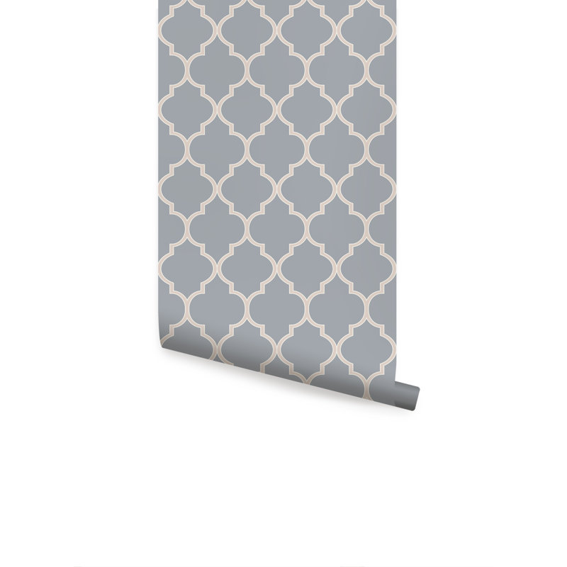 Rouleau de papier peint adhésif L 18 pi x l 24 po, Gris foncé frais