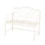 Banc de jardin Sunnydaze - blanc-1090656751