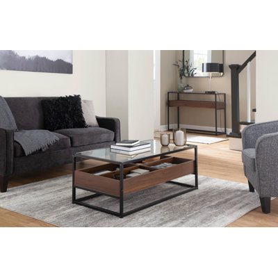 Kaebri Glass Top Single Coffee Table