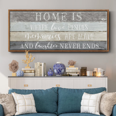 Home is Where- Toile encadrée