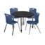 Ensemble de table de salle à manger et de chaises Kee Mobile-73413258-93832262-93832258